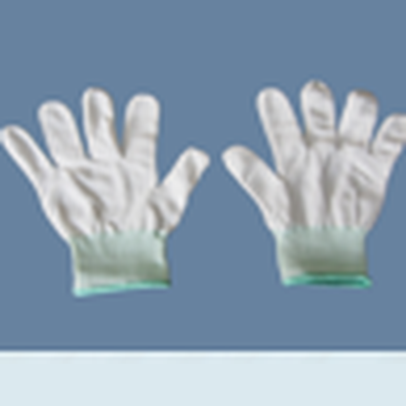 Thin PU Fingertip Cleanroom Nylon Gloves