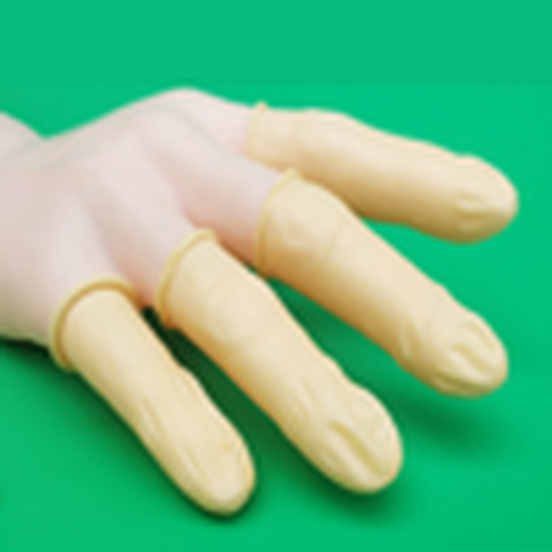 Light Yellow Latex Finger Cots