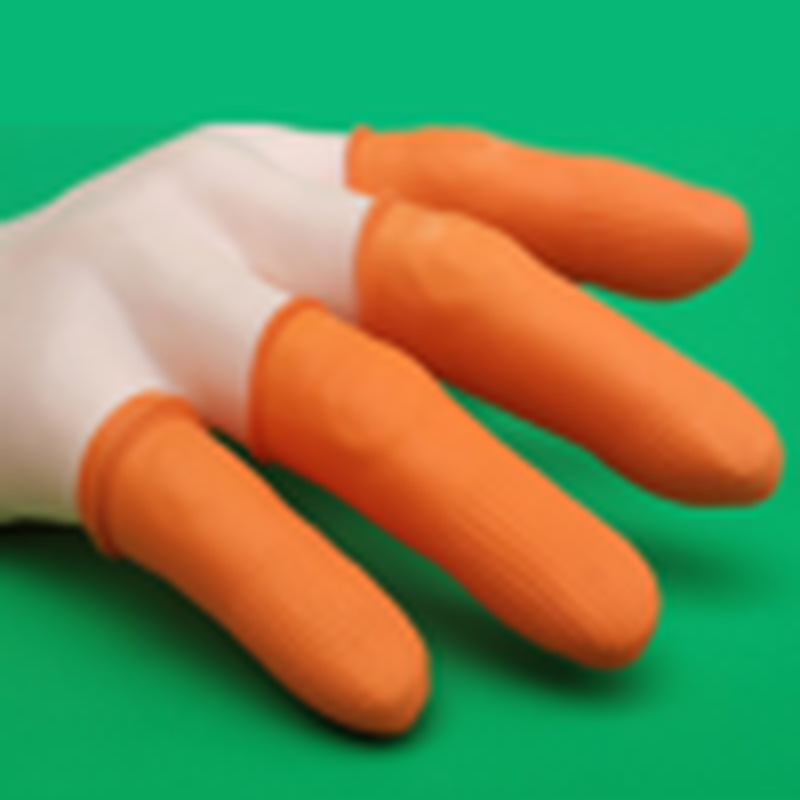 Orange Non-Slip Textured Finger Cots